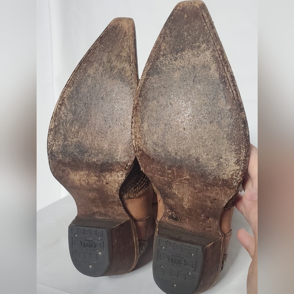 Corral Leather/Python Cowboy Boots - Picture 6 of 7